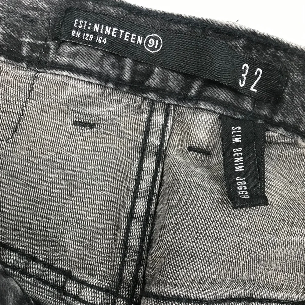 EST 19 black jean jogger with pockets 32